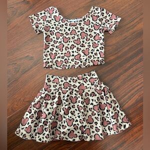 Adorable Minnie Cheetah Skort Set